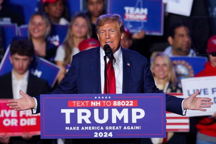 Republican presidential candidate and former U.S. President Donald Trump's rally in Durham