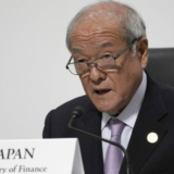 Japanese Finance Minister Shunichi Suzuki speaks during the presidency press conference at the G7 meeting of finance ministers and central bank governors, at Toki Messe in Niigata, Japan, Saturday, May 13, 2023. (AP Photo/Shuji Kajiyama, Pool)