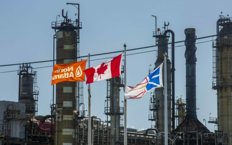 The North Atlantic Refinery is shown in Come By Chance, Nfld., on Tuesday, October 6, 2020. THE CANADIAN PRESS/Paul Daly