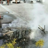 motor terbakar taiping